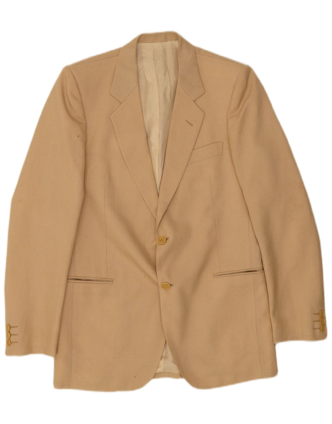 Giacca blazer vintage da uomo a 2 bottoni IT 48 Poliestere beige medio