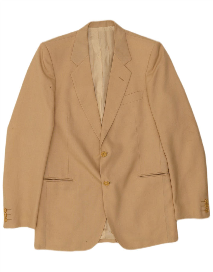 Giacca blazer vintage da uomo a 2 bottoni IT 48 Poliestere beige medio