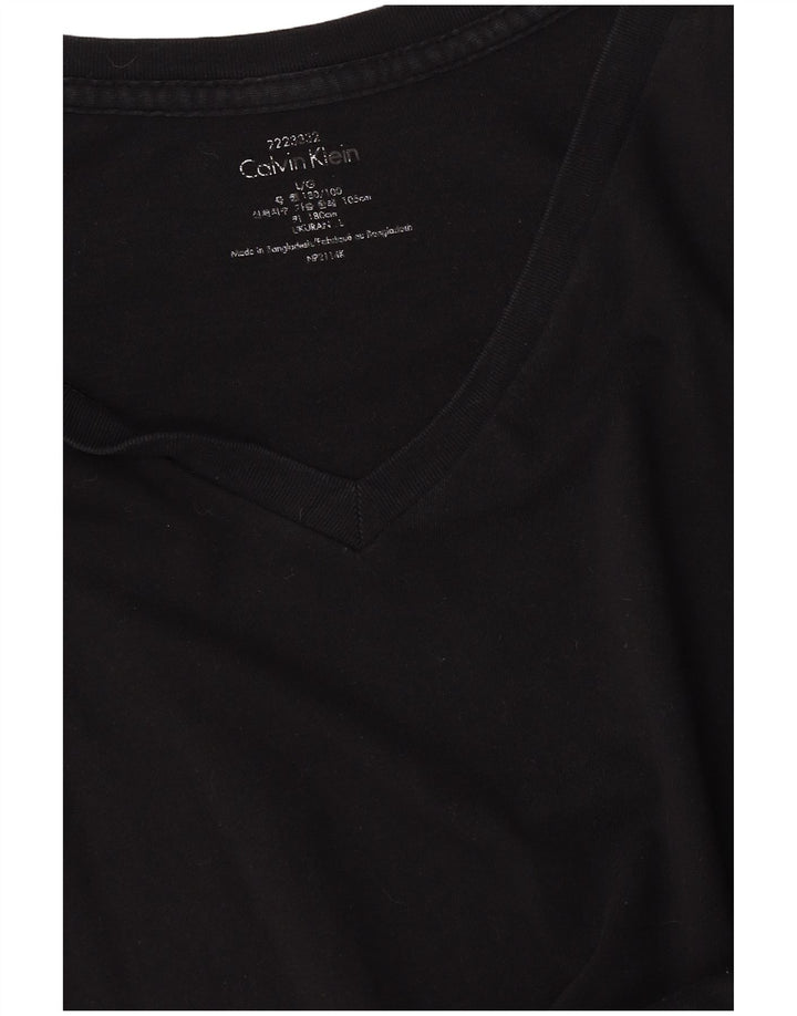 T-shirt da uomo Calvin Klein grande nera