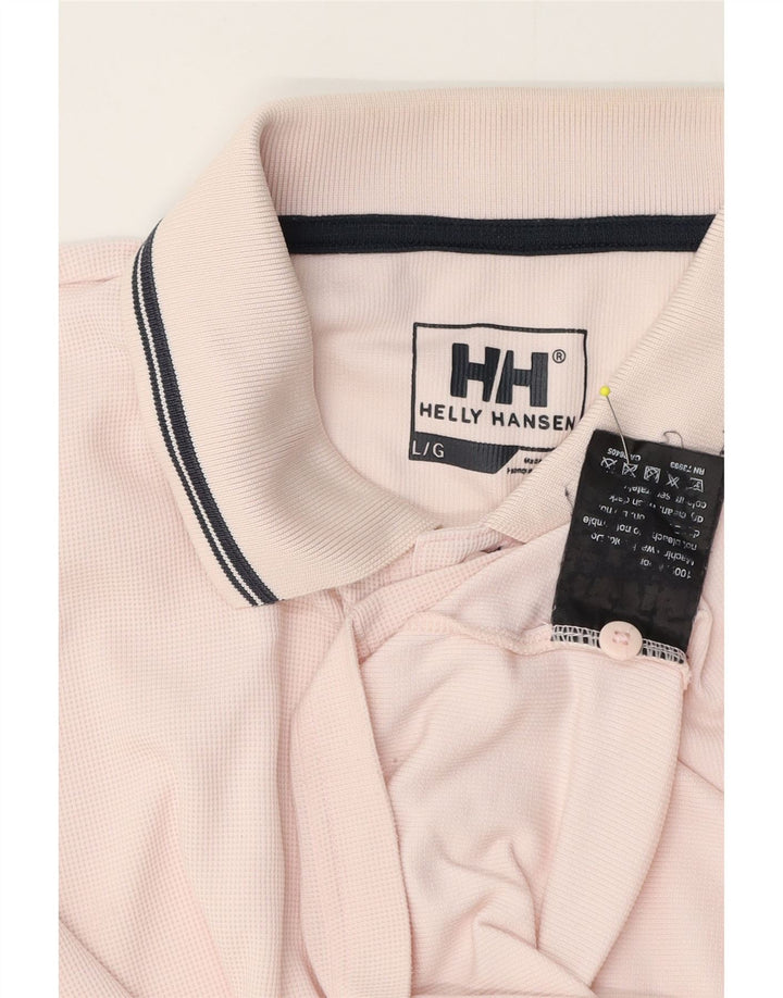 Polo da uomo Helly Hansen grande rosa in poliestere