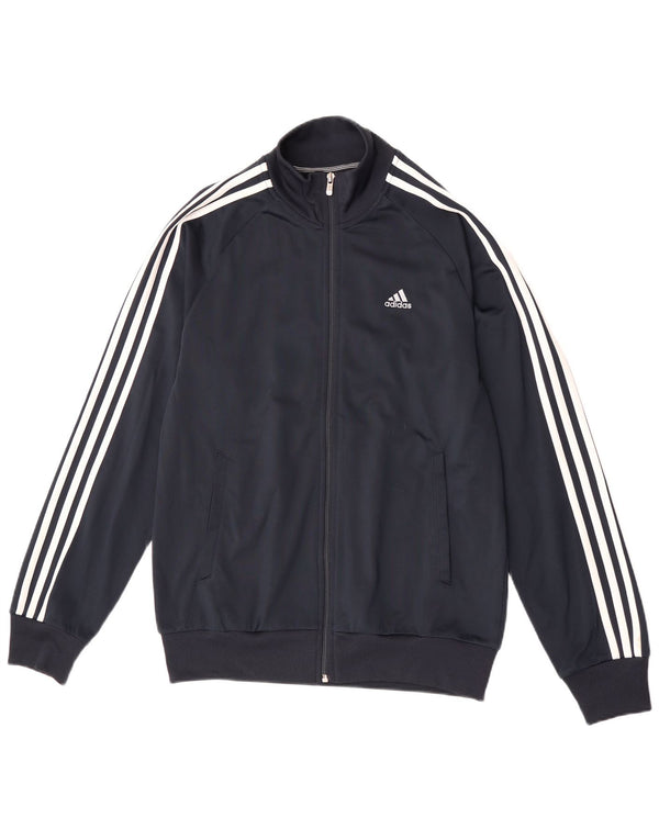 Giacca da ginnastica da uomo Adidas Clima 365 piccola in poliestere blu navy