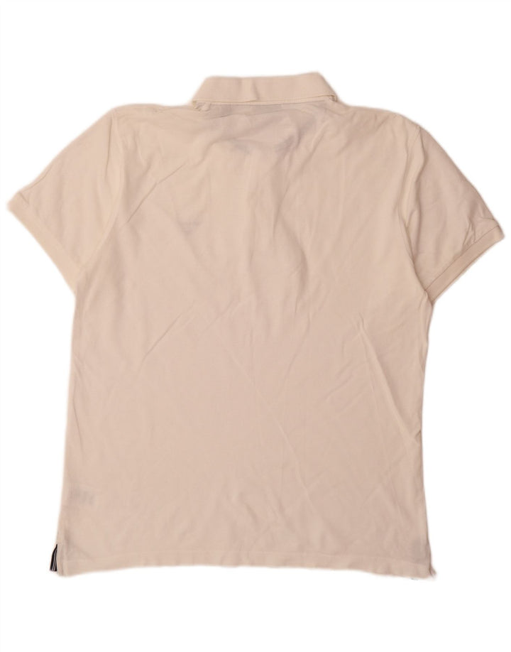 Polo da uomo Gant grande in cotone bianco