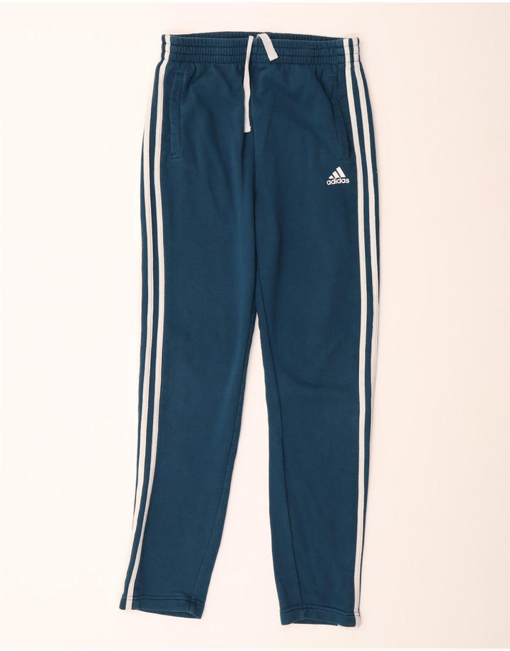 Pantaloni Tuta Adidas Ragazzo 14-15 Anni Cotone Blu