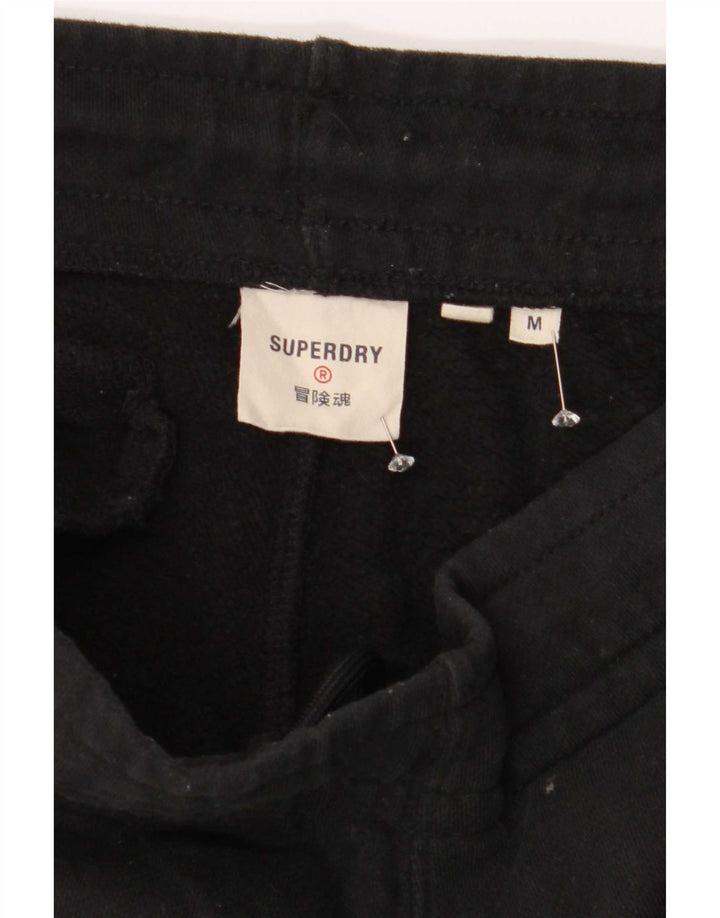 Pantaloni da tuta da uomo Superdry Joggers in cotone nero medio