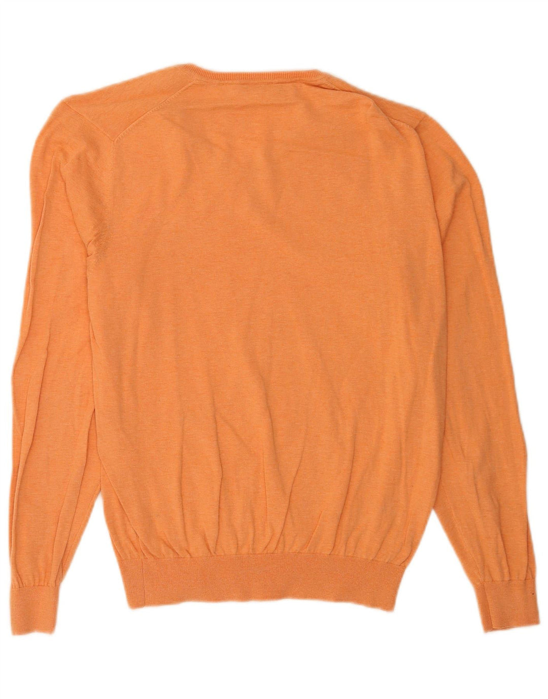 Massimo Dutti Maglione da uomo con scollo a V grande arancione