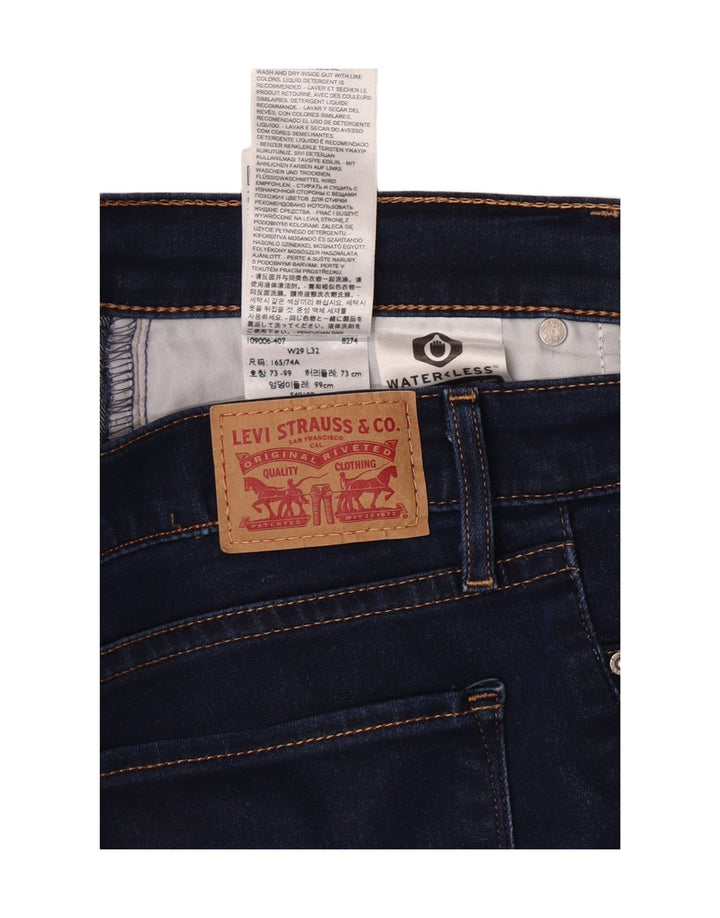 Jeans slim da donna LEVI'S W29 L30 cotone blu navy