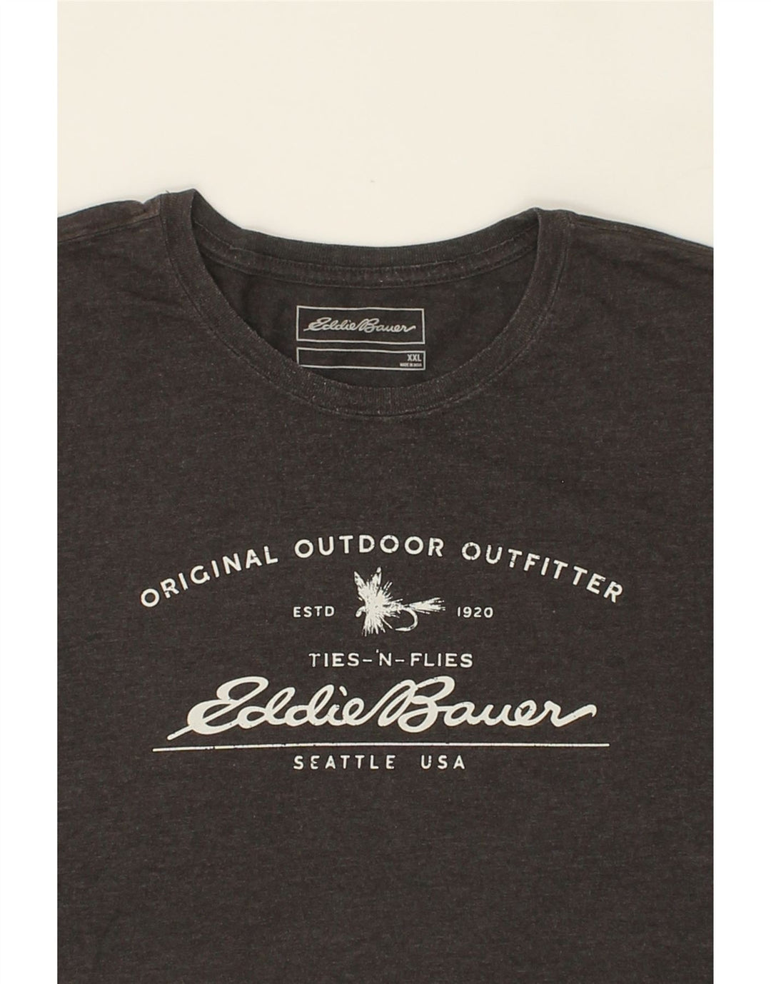 T-shirt grafica da uomo EDDIE BAUER 2XL grigia