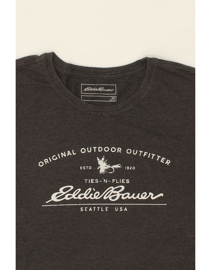 T-shirt grafica da uomo EDDIE BAUER 2XL grigia