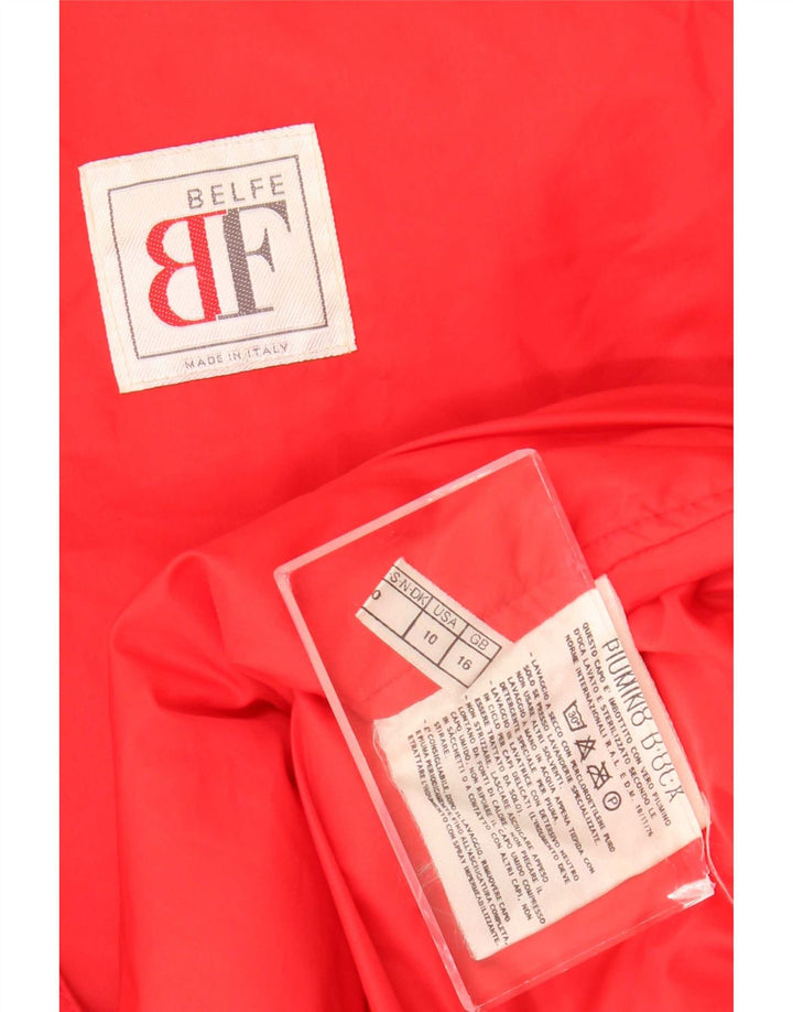 Giacca imbottita oversize da donna Belfe & UK 16 grande rossa
