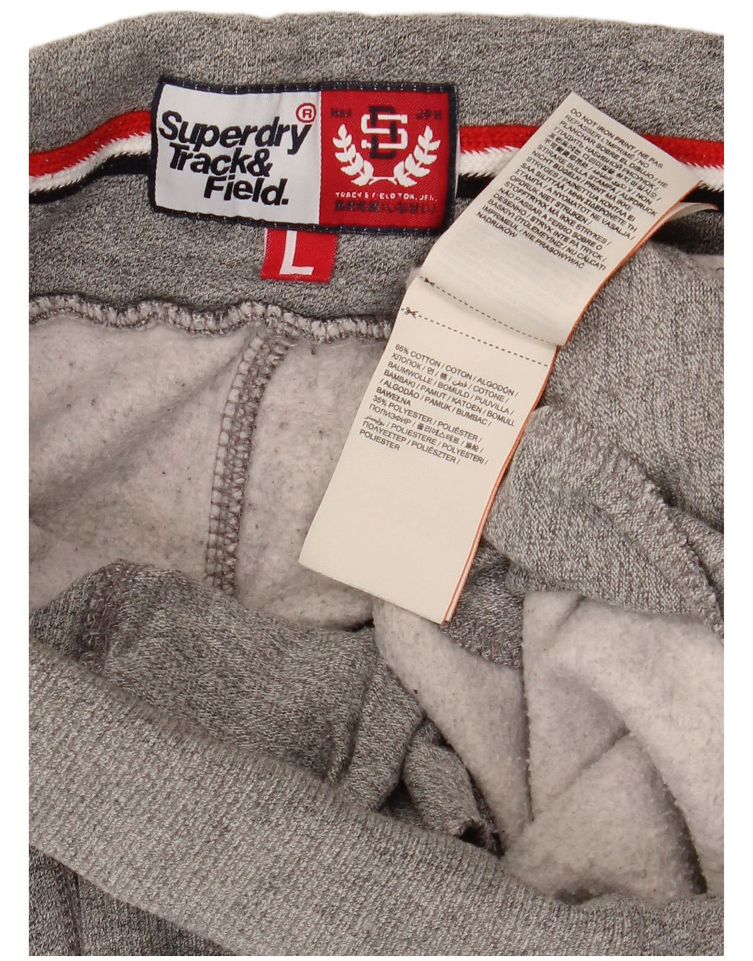 Pantaloni da tuta da donna Superdry Joggers UK 16 Large Grigio Cotone
