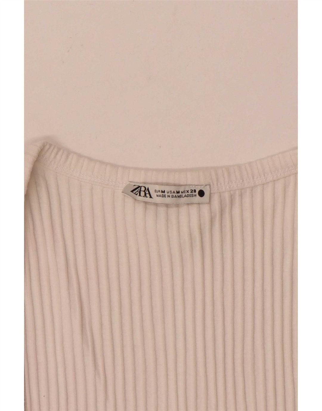 Canotta da donna Zara UK 12 medio bianco sporco