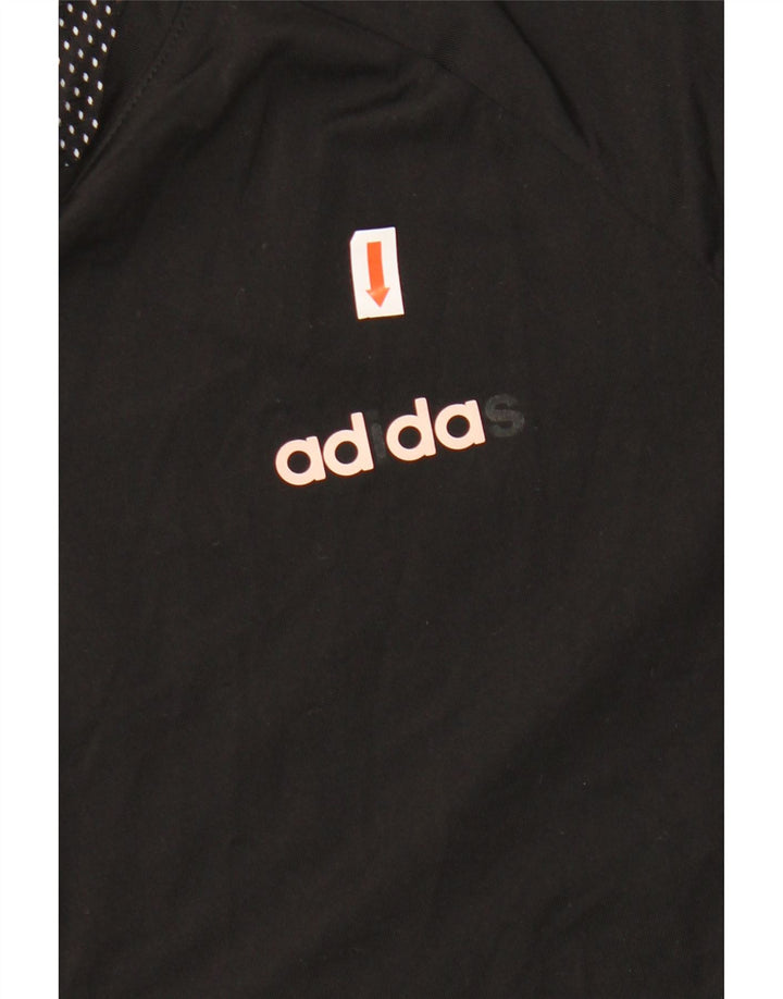 T-shirt ADIDAS Climalite da donna UK 8/10 piccola poliestere nero