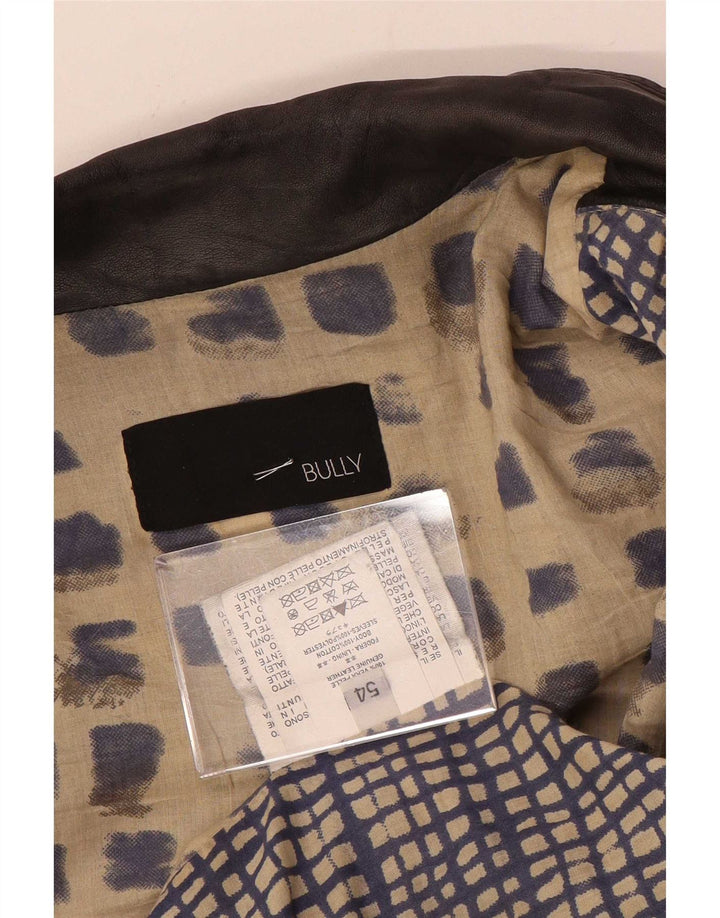 Giacca in pelle vintage da uomo UK 38 Marrone medio