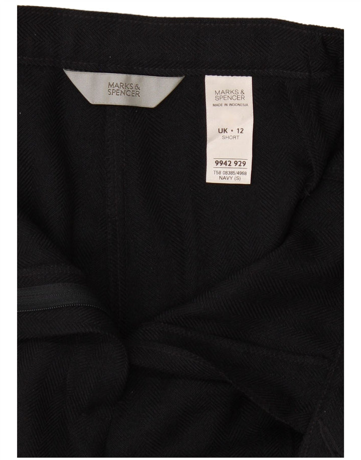 Pantaloni chino da donna Marks & Spencer UK 12 medi W30 L27 Blu navy