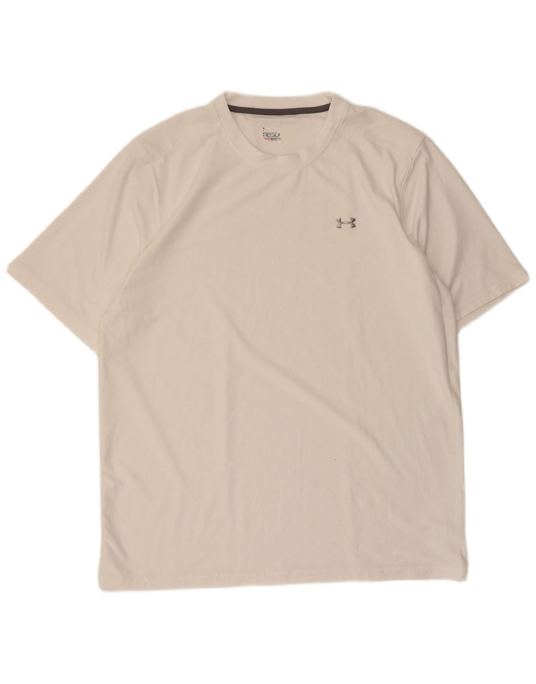 T-shirt Under Armour da uomo Heat Gear vestibilità regolare Top grande poliestere bianco