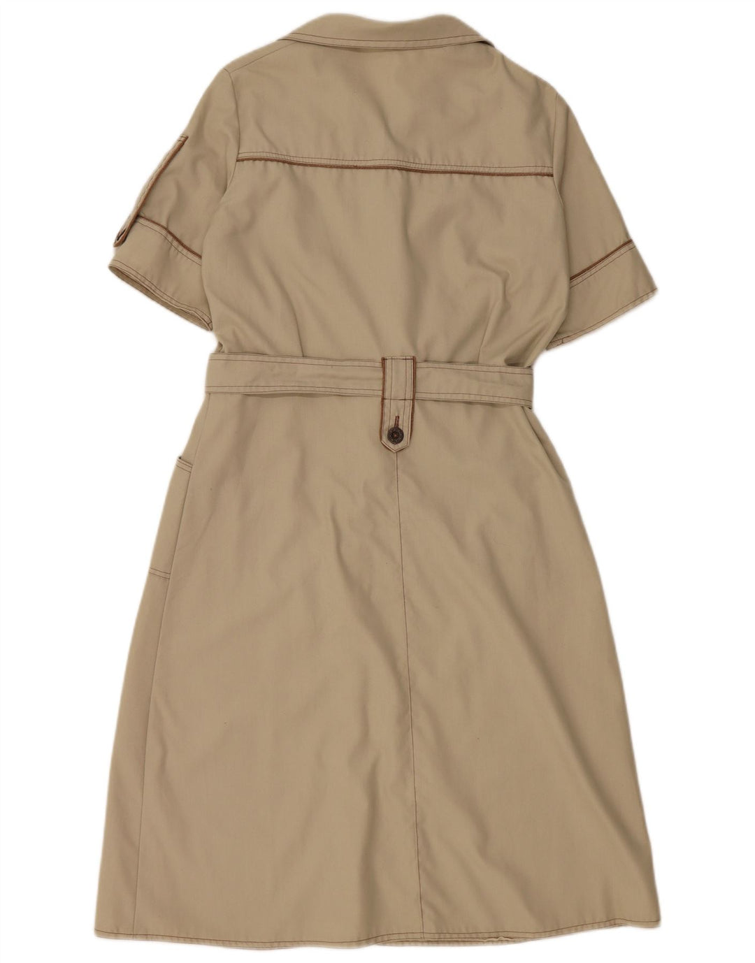 Abito camicia da donna VINTAGE UK 12 Grigio medio