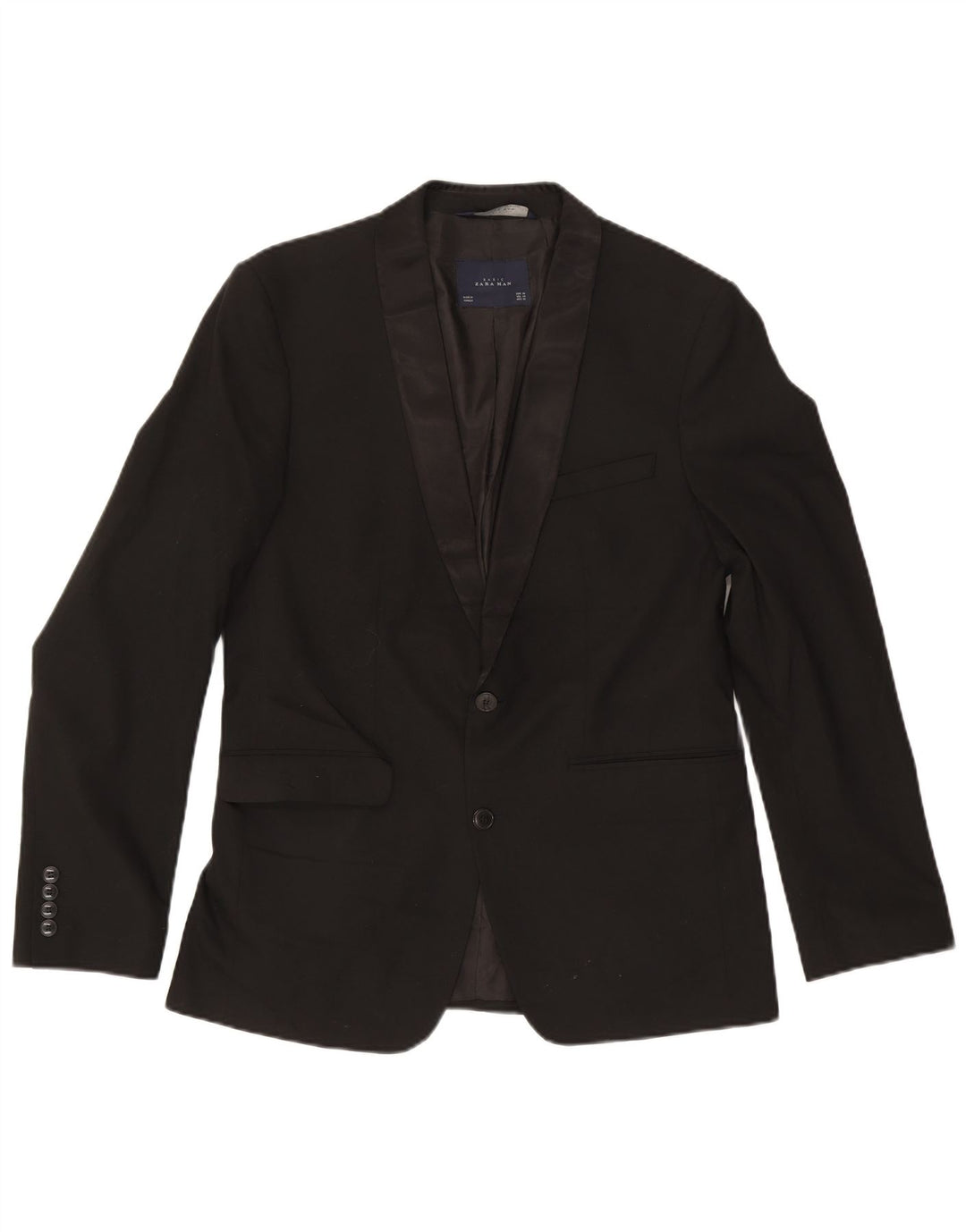 Giacca blazer a 2 bottoni da uomo Zara EU 50 media nera