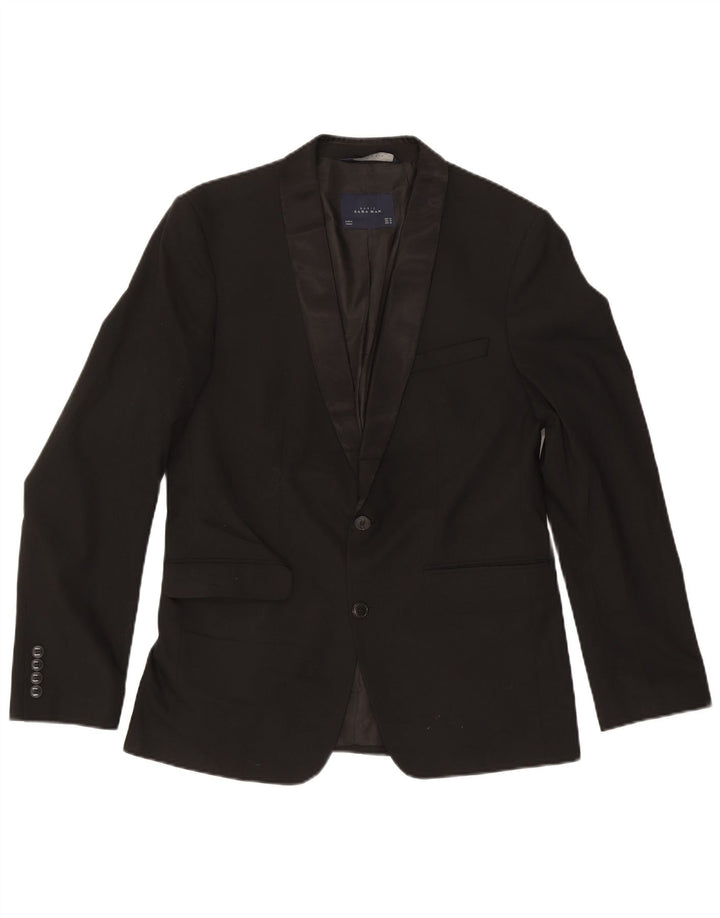 Giacca blazer a 2 bottoni da uomo Zara EU 50 media nera