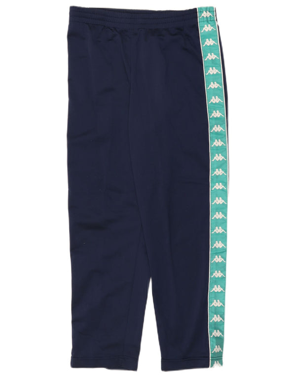 Pantaloni della tuta da ragazzo Kappa 8-9 anni Small Blu Navy Colourblock Sports