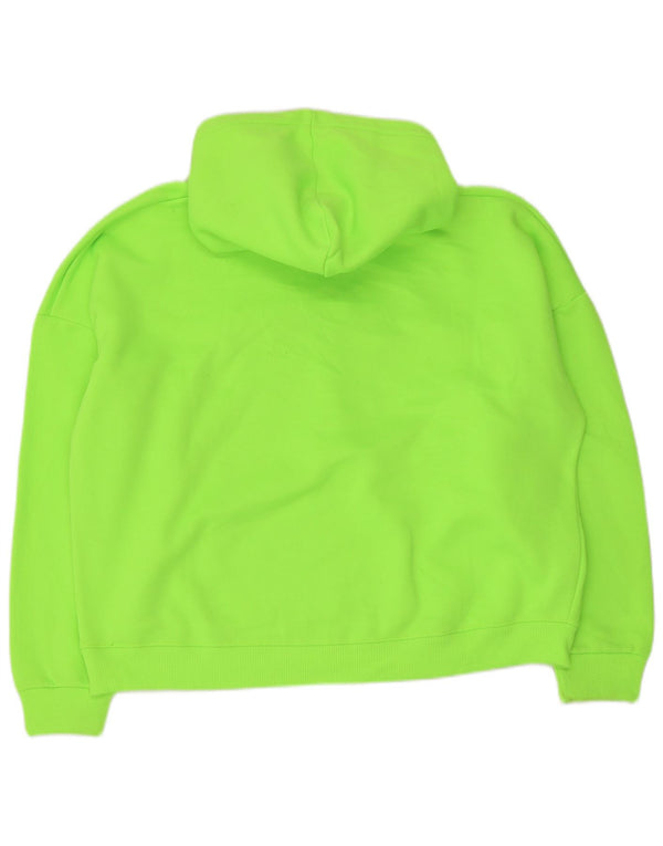 Maglione con cappuccio grafico oversize da donna Gola UK 18 XL verde chiazzato