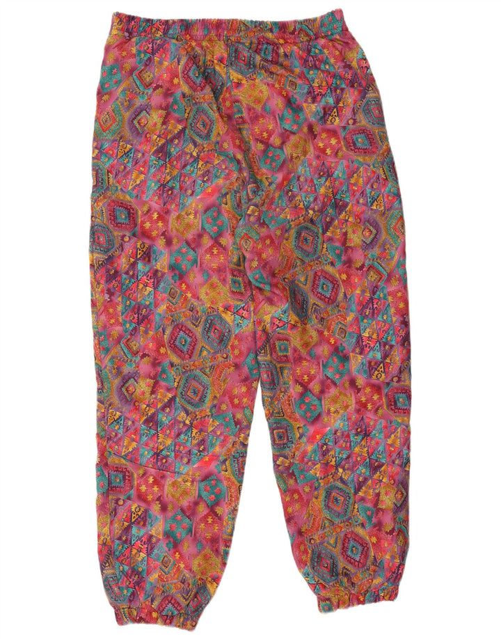 Pantaloni da tuta da donna vintage Joggers grandi geometrici multicolori