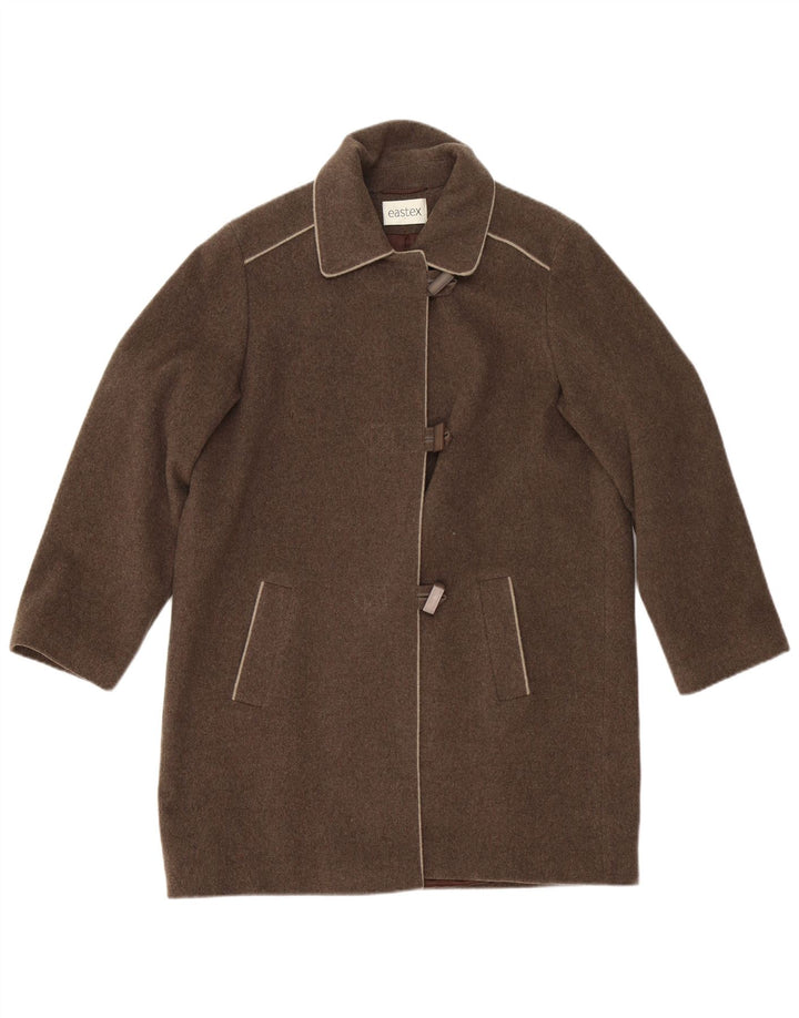 Cappotto da donna Eastex UK 12 in lana marrone medio