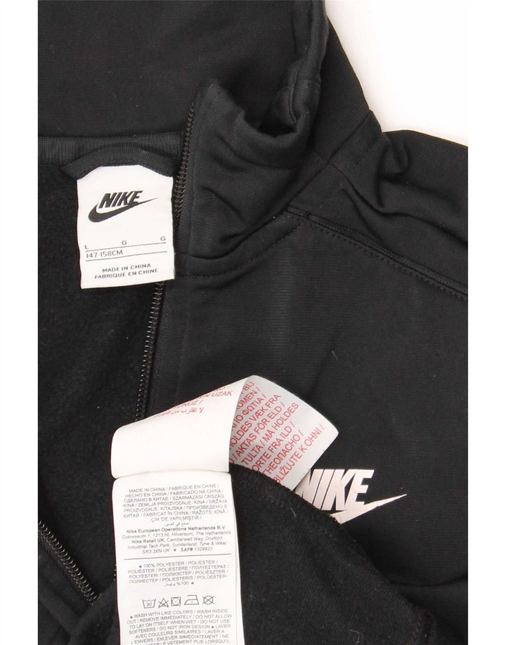 Giacca da tuta Nike da ragazzo, 12-13 anni, grande, nera, in poliestere