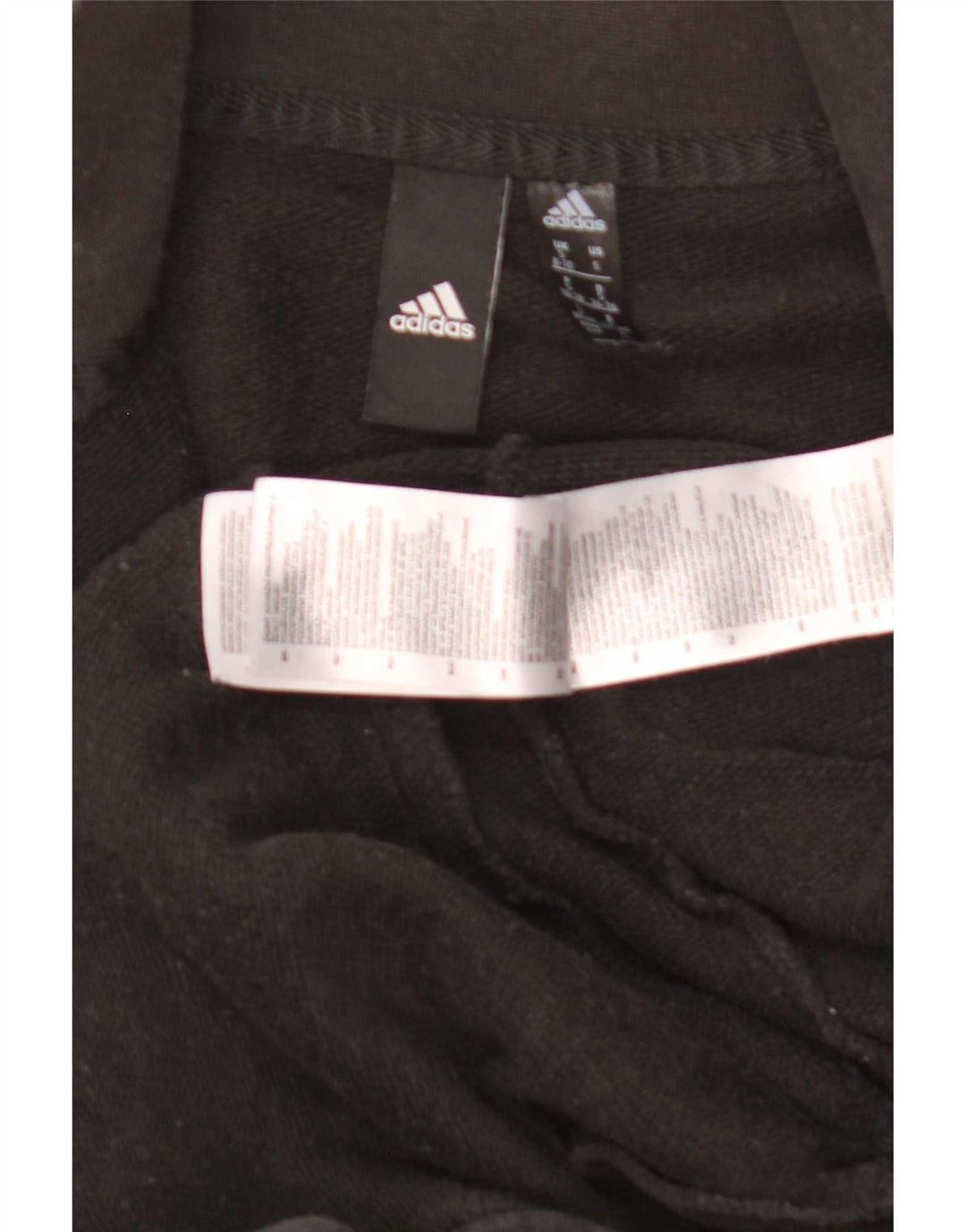 Giacca da ginnastica da donna Adidas UK 8/10 piccola in cotone nero