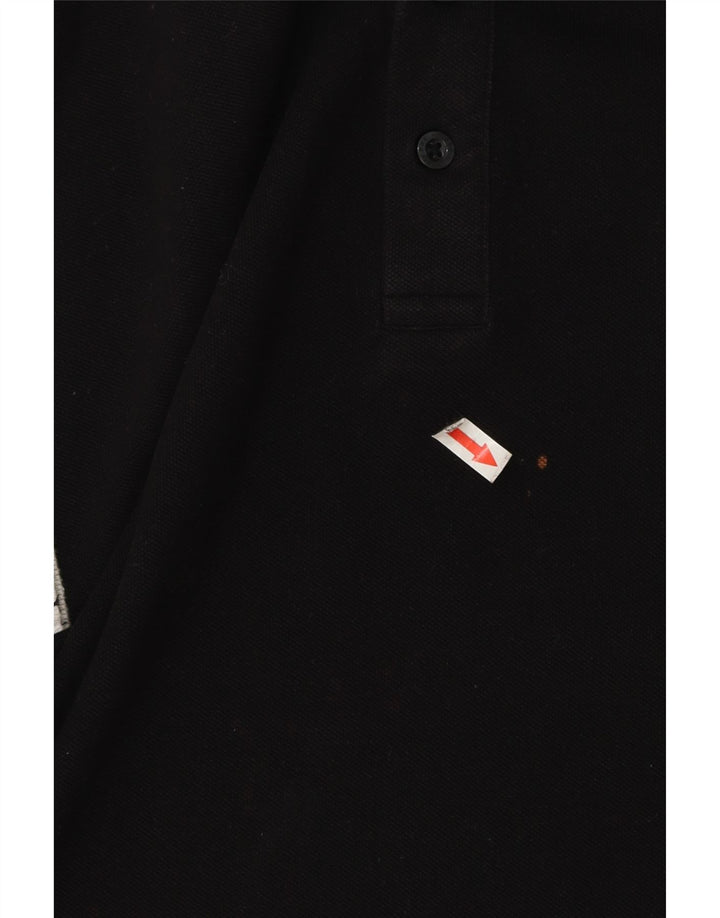 Polo regolare da uomo Pierre Cardin XL in cotone nero