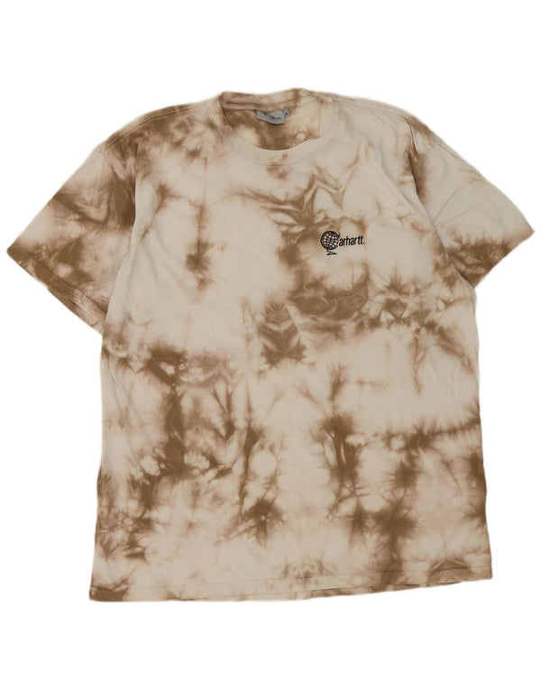 T-shirt da uomo Carhartt Top XL Beige Tie Dye Cotton