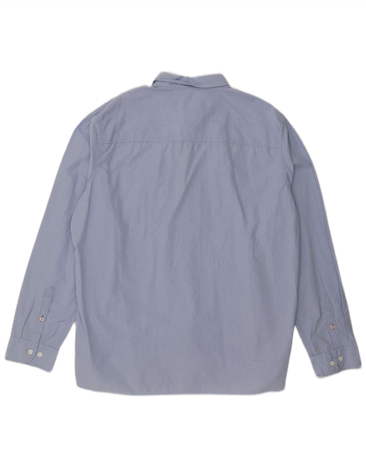 Camicia da uomo Fat Face XL in cotone a quadri blu