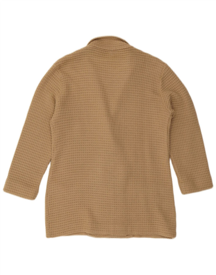 Maglione cardigan doppiopetto vintage da donna IT 50 XL Beige