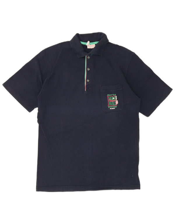 Polo da uomo MC Kee IT 52 Large in cotone blu navy