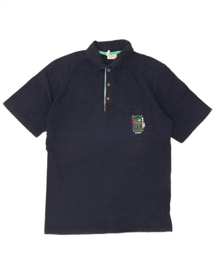 Polo da uomo MC Kee IT 52 Large in cotone blu navy