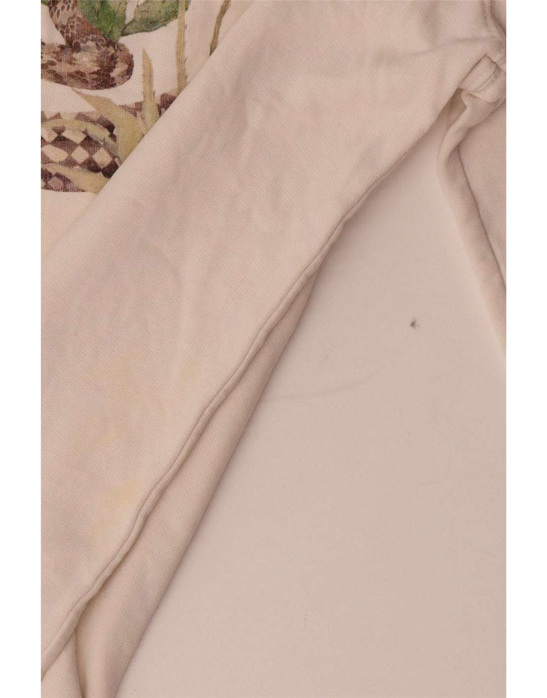 Felpa grafica da uomo Vans, piccola, in cotone bianco