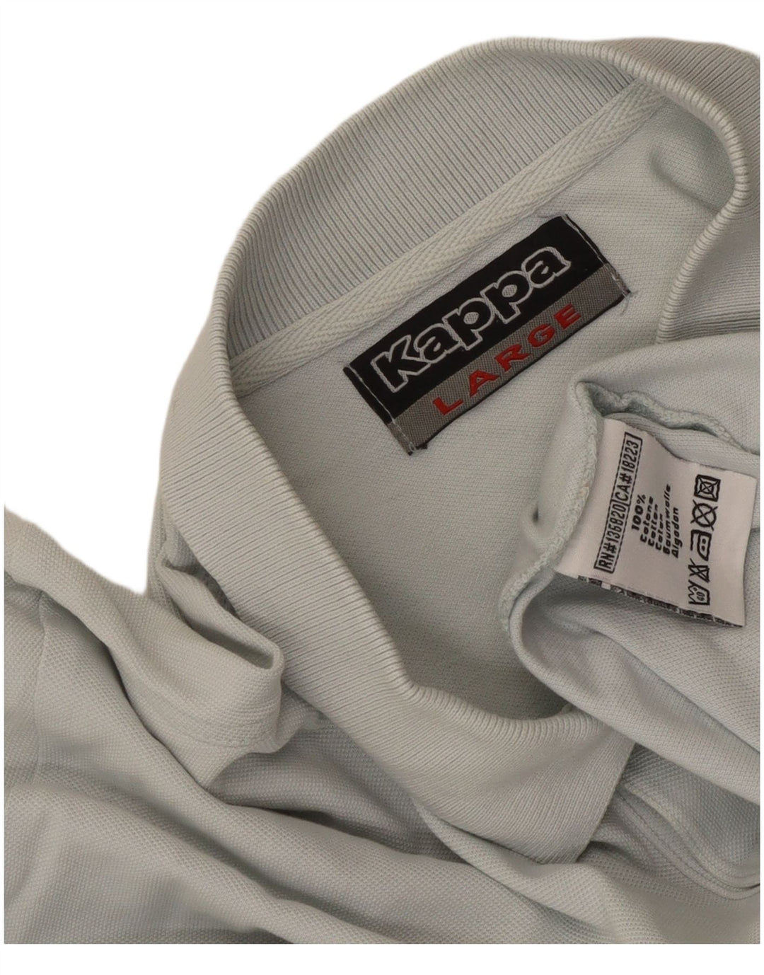 Polo Kappa Uomo Large Blu In Cotone