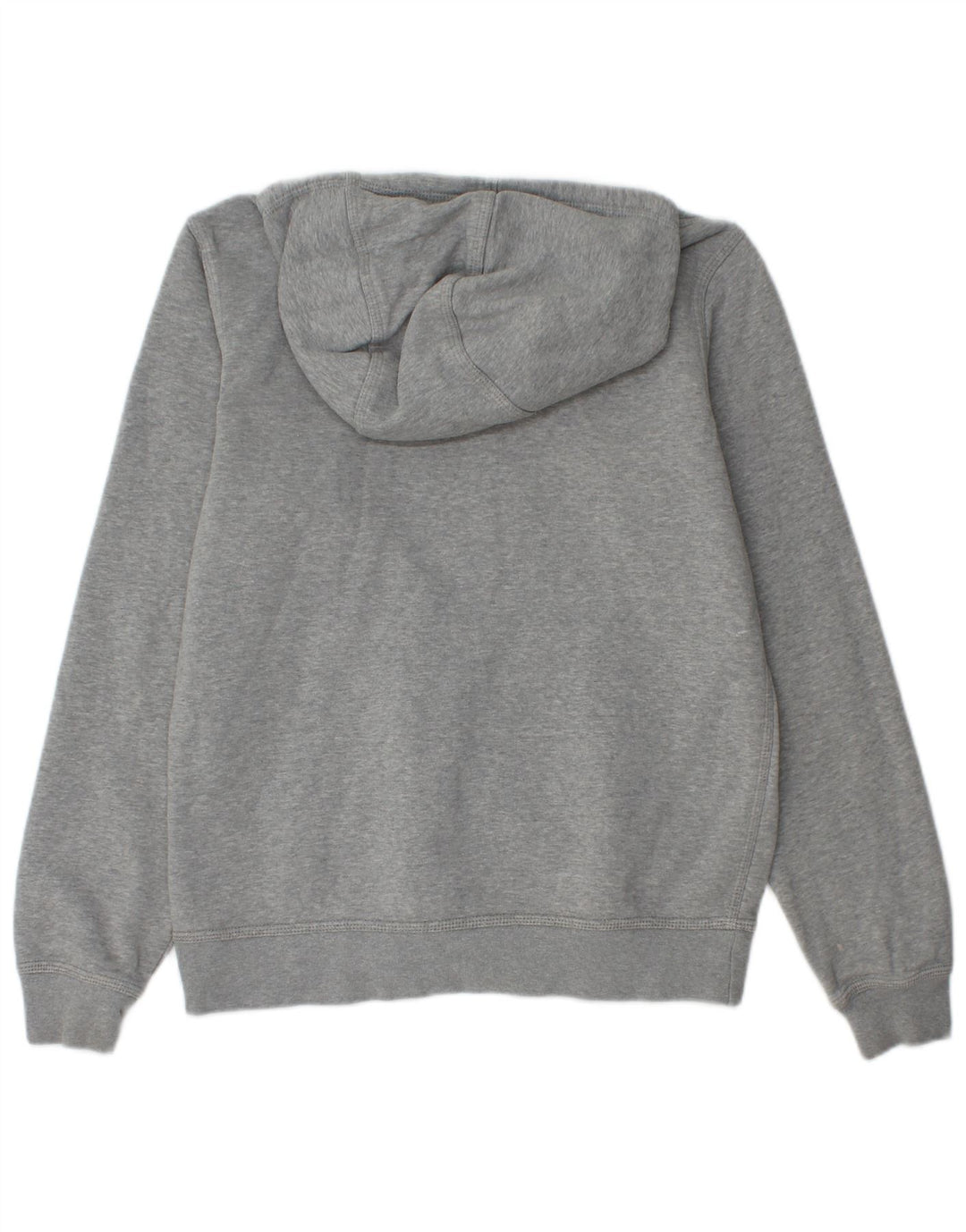 Felpa con cappuccio da uomo Nike in cotone mélange grigio medio