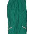Pantaloni da tuta vintage da uomo grandi in nylon color block verde