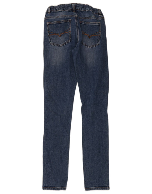 Jeans skinny invecchiati Guess per ragazze 11-12 anni W26 L30 blu designer