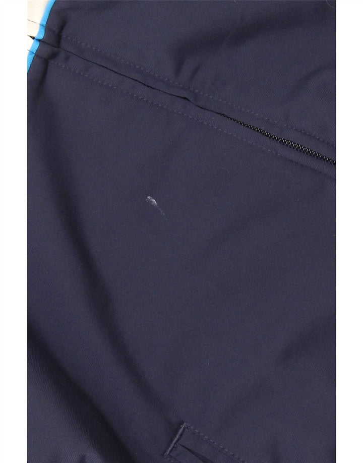 Giacca da ginnastica da uomo Puma Small in poliestere color block blu navy