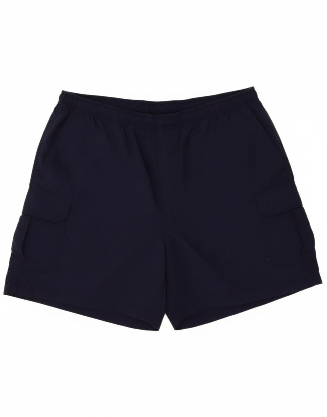 L.L.BEAN Mens Sport Shorts Medium Navy Blue Nylon