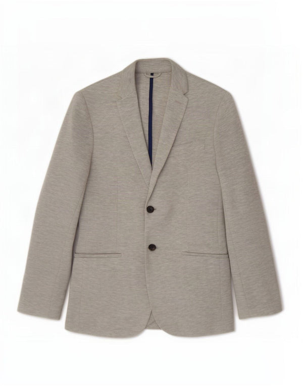 Zara Mens 2 Button Blazer Jacket UK 36 Small Grey Flecked