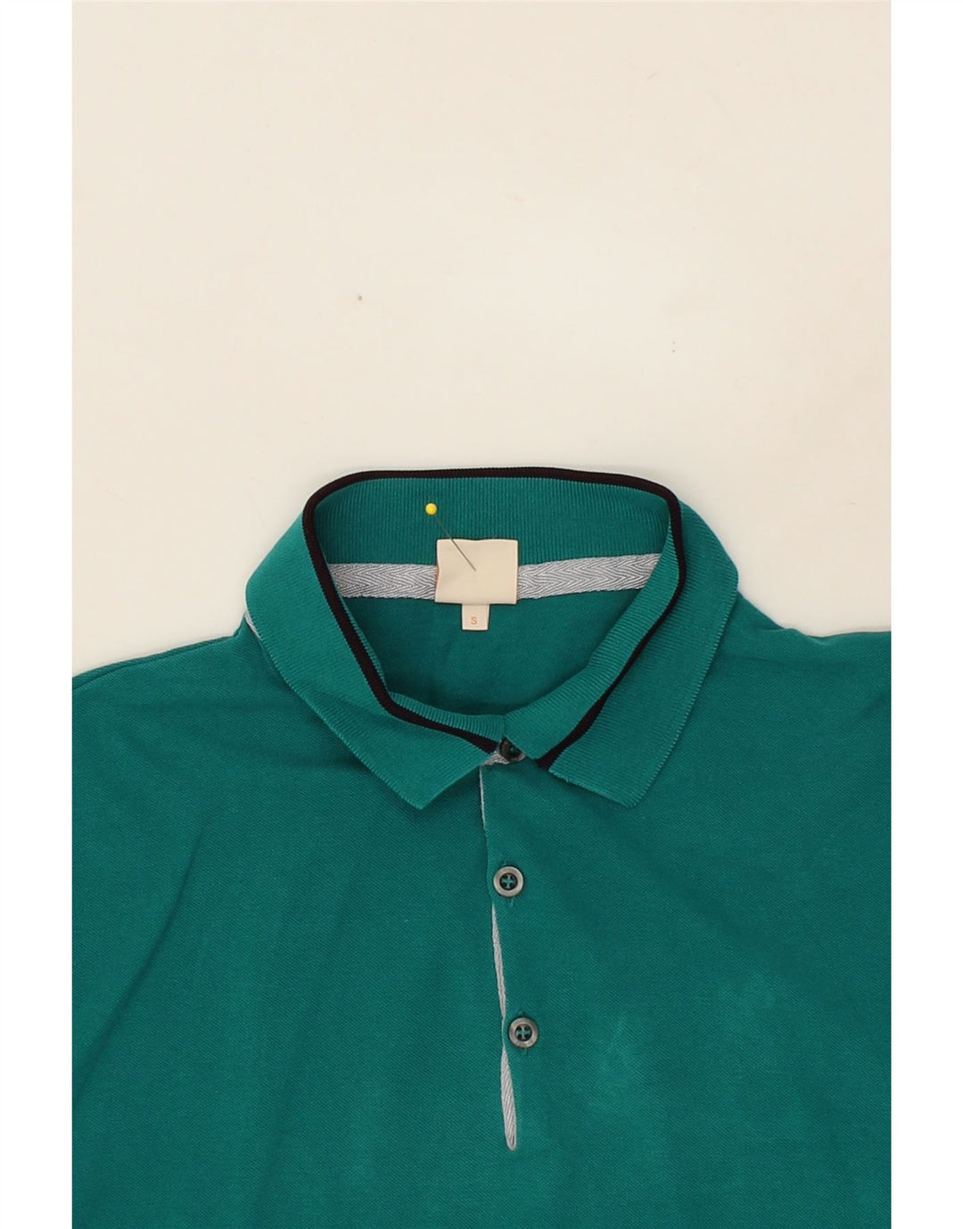 HUGO BOSS Mens Polo Shirt Small Green Cotton Vintage Hugo Boss and Second-Hand Hugo Boss from Messina Hembry 