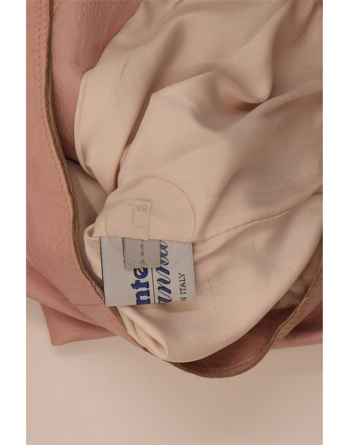 Giacca da corsa in pelle da donna Wanted IT 48 XL Rosa