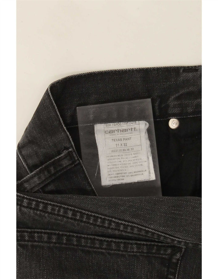 Jeans dritti da uomo Carhartt W31 L28 cotone grigio