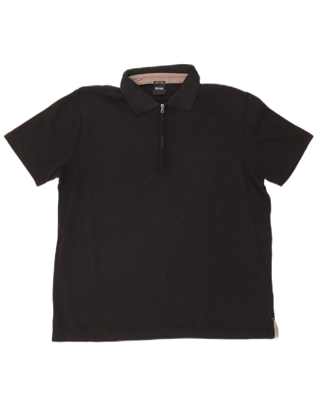 Polo da uomo Hugo Boss media nera
