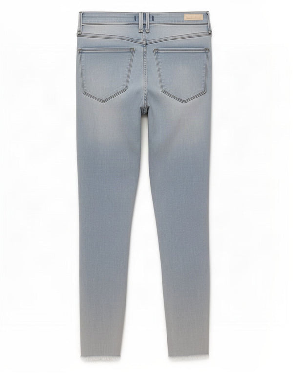 Abercrombie & Fitch Womens Distressed Skinny Jeans W28 L26 Blue Cotton