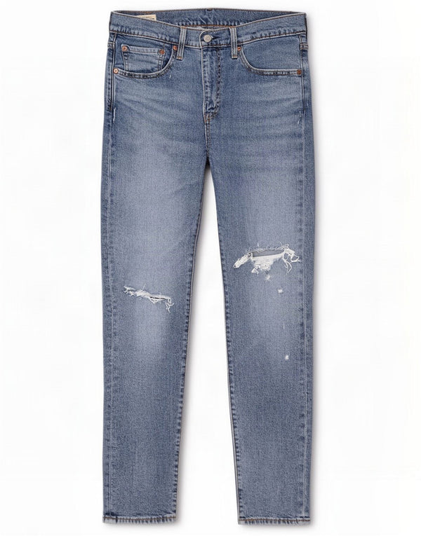 Levi's Uomo 512 Jeans slim affusolati effetto consumato W32 L32 Cotone blu