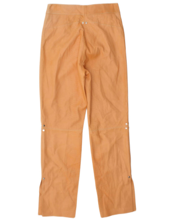 Pantaloni Dritti Donna Gattinoni IT 42 Medium W28 L29 Arancione Stampa Animalier
