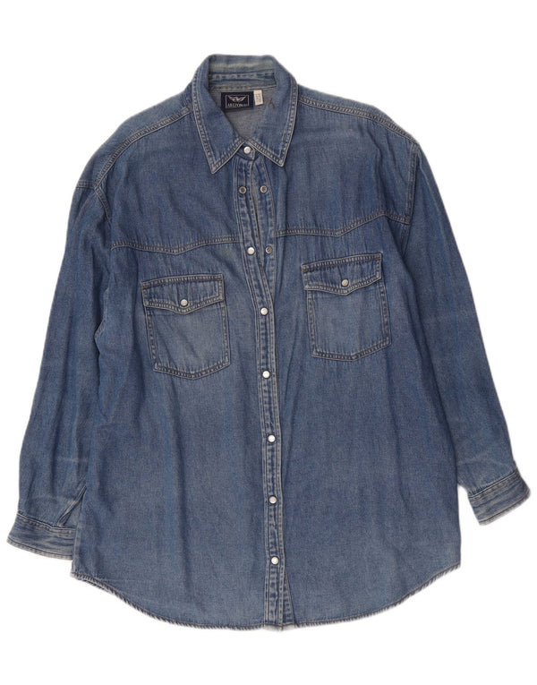 Camicia in denim oversize da donna Arizona UK 18 XL Cotone blu